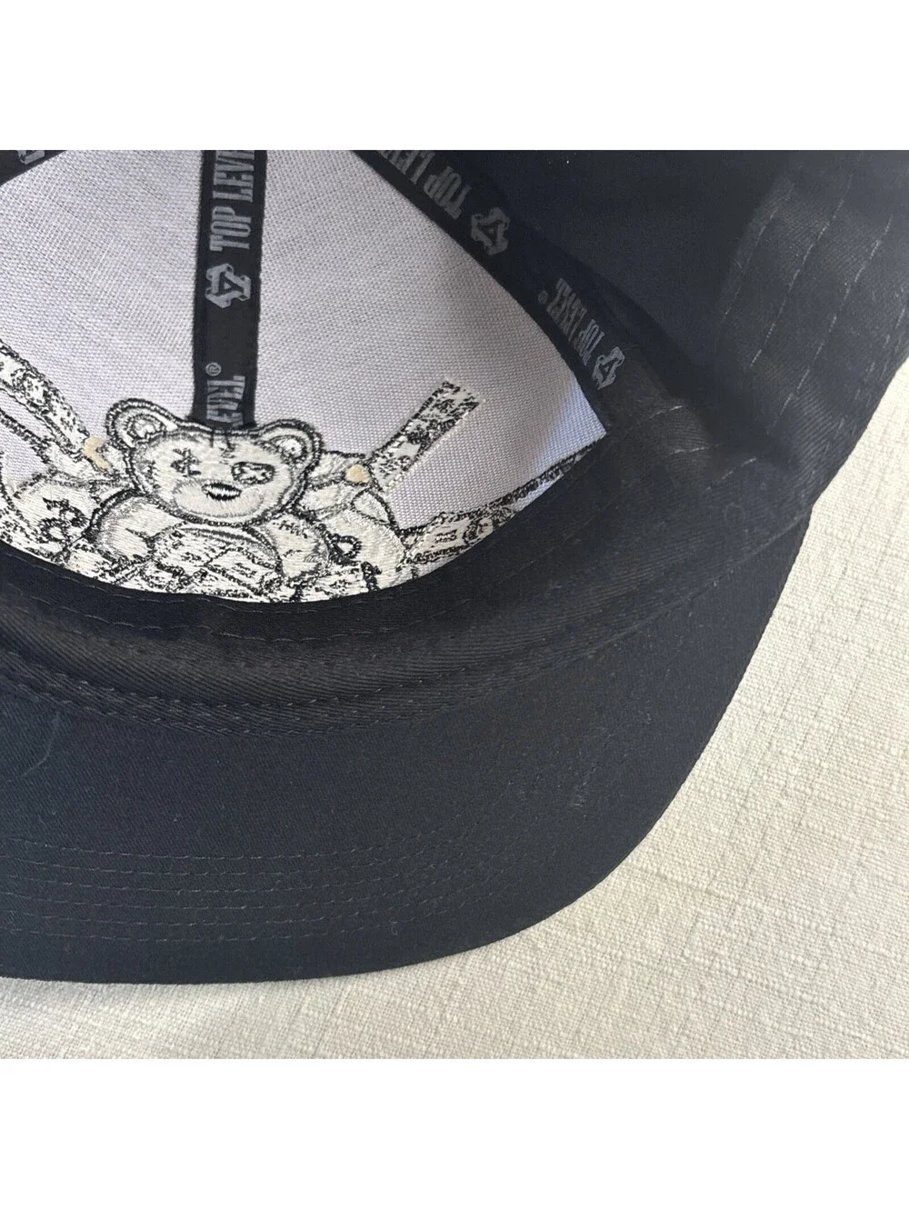 Self Made New Leader TL Embroidery Bear Money Snapback Hat Adult Adjustable Cap